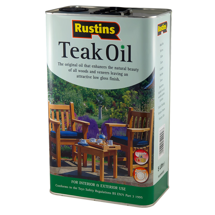 Rustins Teak Oil - Тика масло для дерева 5 л.