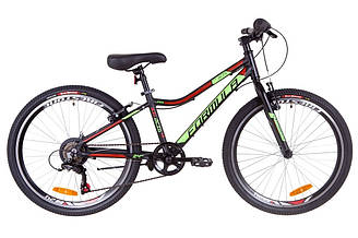 Велосипед FORMULA 24" ACID 1.0 2019 14G Vbr рама 12,5 Al Чорно-зелений (OPS-FR-24-132)