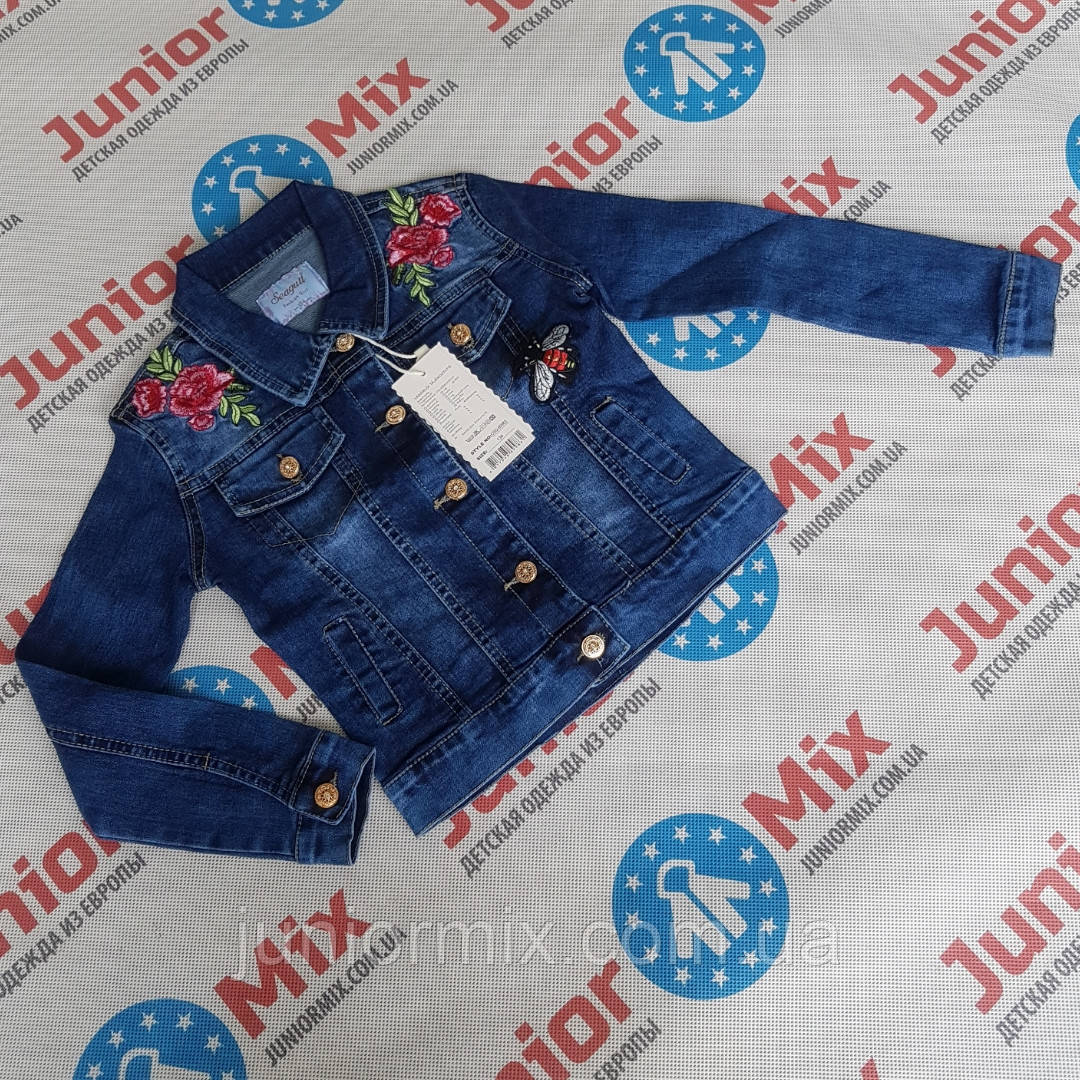 Джинсові підліткові піджаки для дівчаток оптом SEAGULL