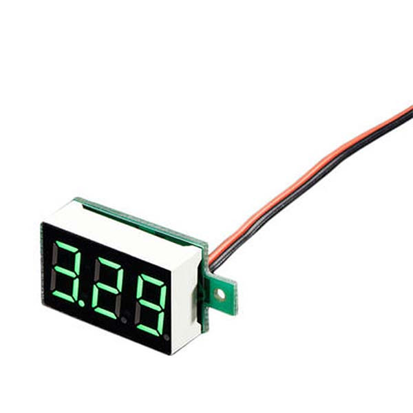 Цифровий вольтметр DC 4.5-30 В, зелений, фото 1