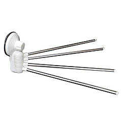 Вішалка для рушників на 4 спиці на вакуумному присоску 40 см SQ-1987 132838