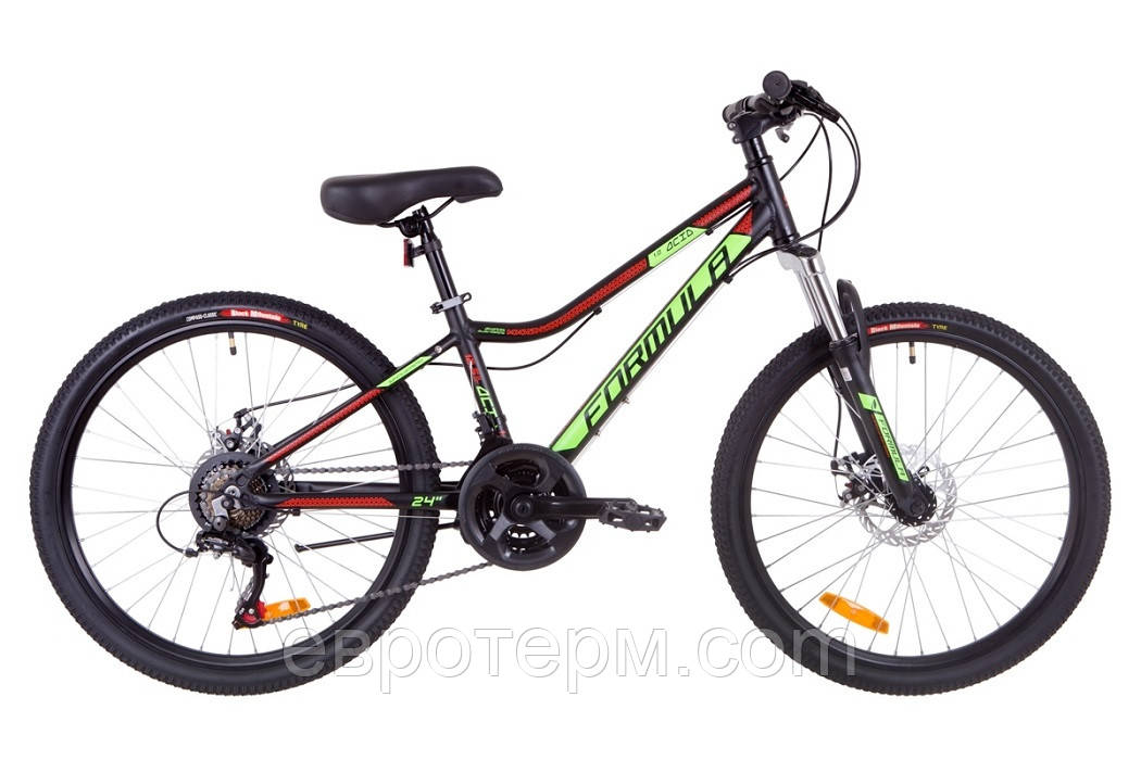 Велосипед FORMULA 24" ACID 1.0 2019 AM 14G DD рама 12,5 Al Чорно-зелений (OPS-FR-24-128)