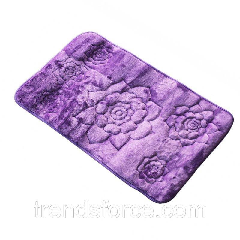 Килимок у ванну кімнату антиковзний бавовняний 45х75 см Bathlux Flor de clasico 10175 132459
