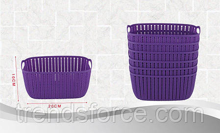 Кошик для рушників плетіння 2 л Bathlux Flor de clasico 70275 132659, фото 2
