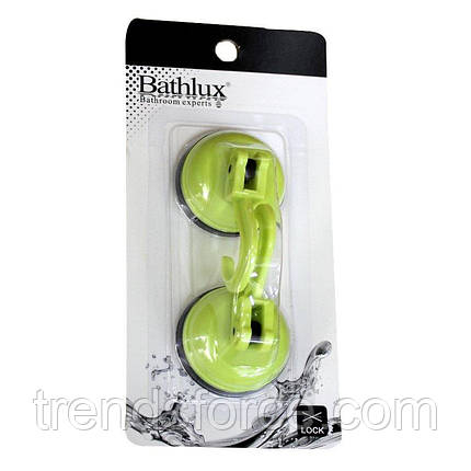 Гачок для рушника на вакуумному присоску 2 шт. Bathlux Green Leaves 90218 132684, фото 1