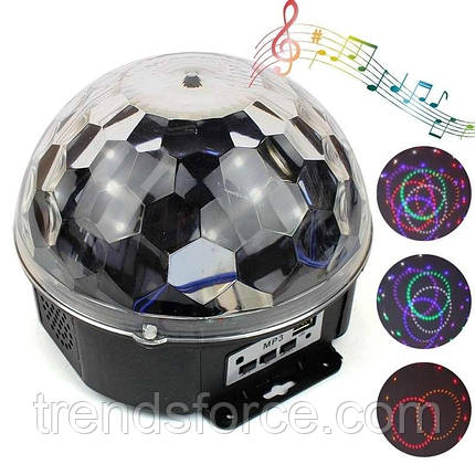 Світлодіодна музична диско куля Led Music Ball Light 138433, фото 1