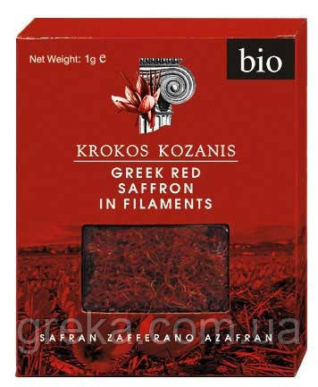 Шафран Грецький/Кукус Козані 1g Органік (Рильца)