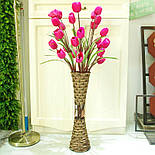 Підлогова плетені ваза з роганта, фото 6
