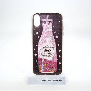 Чехол Aqua iPhone Xs/X {5.8"} unicorn watter