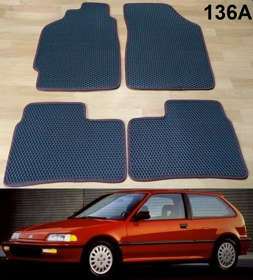 Килимки ЕВА в салон Honda Civiс Hatchback IV 87-91
