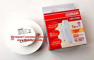 Лампа світлодіодна OSRAM LED STAR 7W/827 GX53 230 V 60 120° (54)