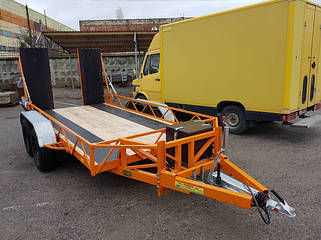 Причіп для навантажувача, бобкет, ковзанки