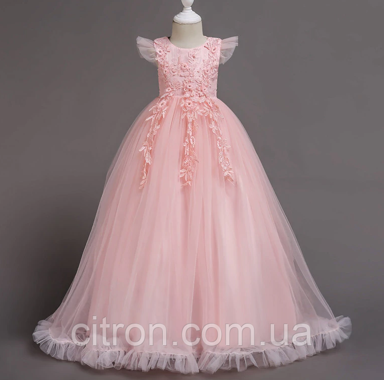 Плаття Розміри 160,170. ніжно рожеве бальне, випускне, ошатне для дівчинки.
