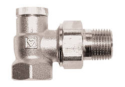 Вентиль запірний RL-1, кутовий 1/2"