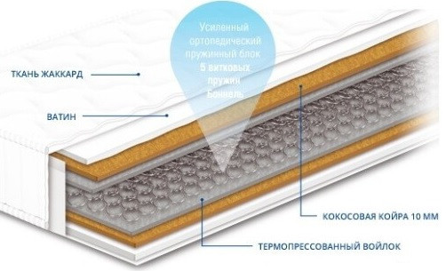 ЧЕМПІОН COCOS FORTE - ортопедичний матрац СОНЛАЙН