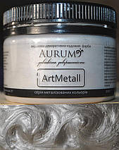 Фарба акрилова декоративно-художня Aurum ArtMetall Срібло 100 г, фото 3