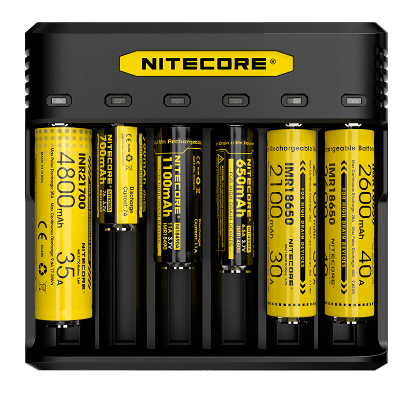 Быстрое шестиканальное зарядное устройство Nitecore Q6 - фото 3 - id-p876119352