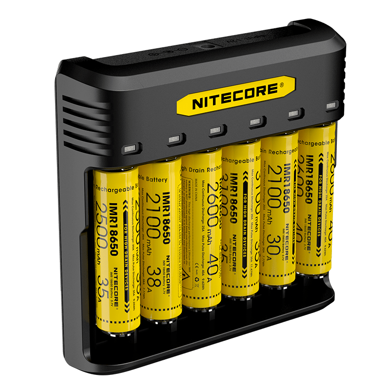 Быстрое шестиканальное зарядное устройство Nitecore Q6 - фото 4 - id-p876119352