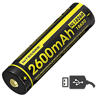 Акумулятор 18650 (2600mAh) Nitecore NL1826R