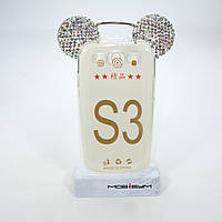Чехол Silicon Mickey Diamond для Samsung Galaxy S3 i9300