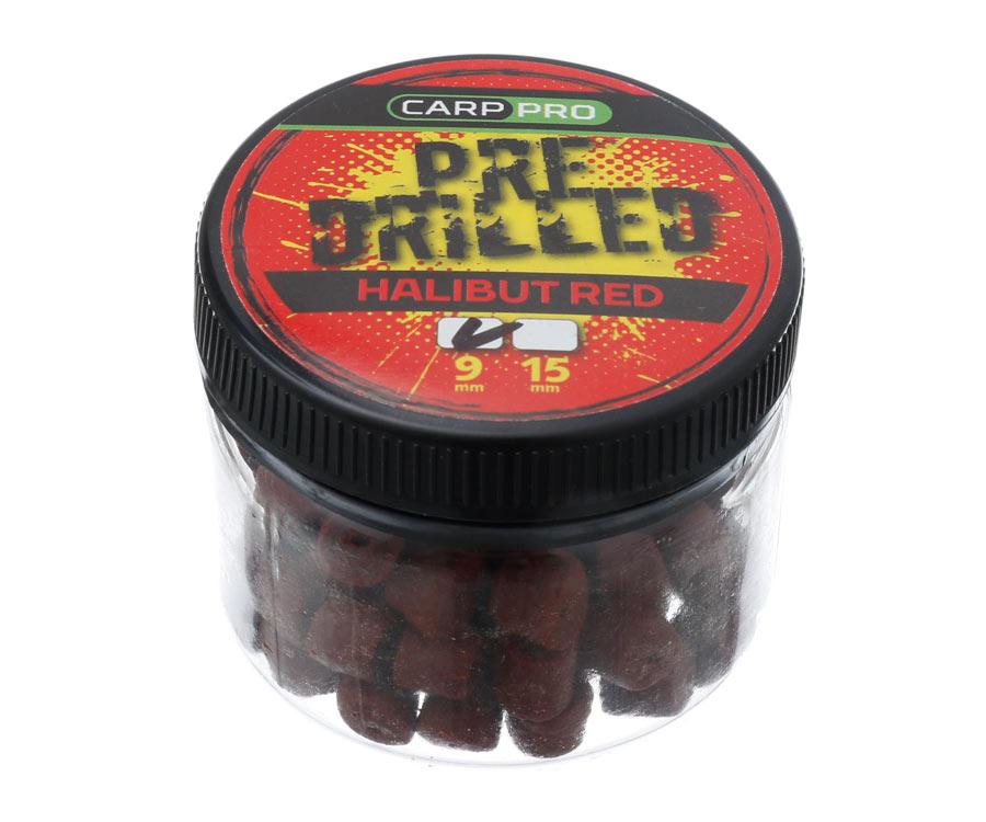 Насадочний пелетс Carp Pro Red Pre-Drilled Halibut+Krill 8 мм, фото 1