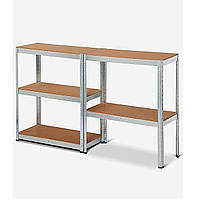 195х90х50 250 кг на полицю 5 полиць ДСП/МДФ СТ-11 Стандарт поличний на зачепах торговий оцинкований на склад, фото 6