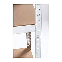 280х100х50 250 кг на полицю 6 полиць ДСП/МДФ СТ-31 Стандарт поличний на зачепах торговий оцинкований, фото 4