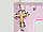 Золотий хрестик Розп'яття Христа з емаллю. Артикул 134, фото 5