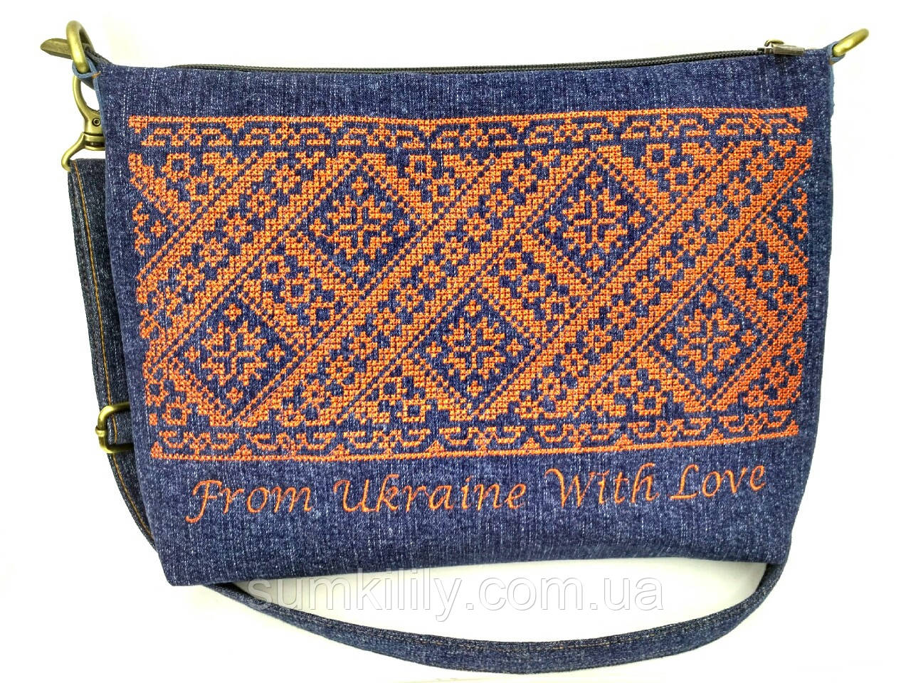 Текстильна сумка з вишивкою Колом'я 5