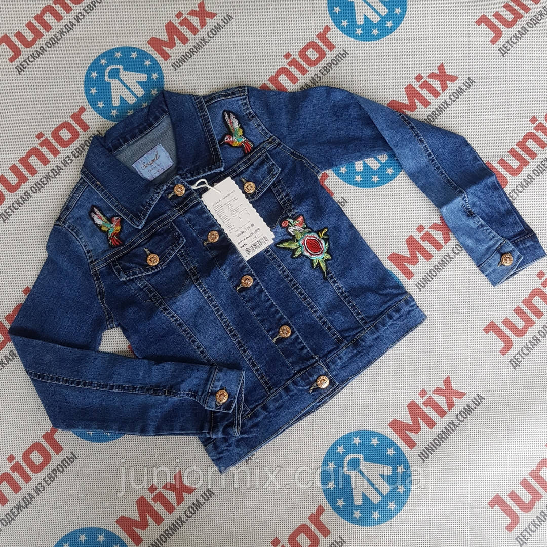 Джинсові підліткові піджаки доя дівчаток оптом SEAGULL