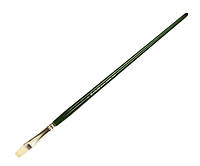 Кисть щетина плоская Kolos Bristle Classic 2402F № 6 длинная ручка (4224020F06)
