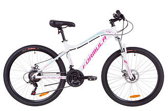 Велосипед FORMULA 26" MYSTIQUE 1.0 2019 AM 14G Vbr рама 16 Al Біло-блакитний (OPS-FR-26-259)