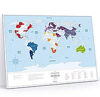 Скретч карта мира Travel Map Silver