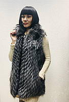 Жилет натуральний жіночий із хутра лисиці