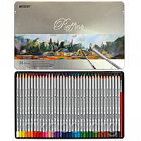 Акварельні олівці Marco Raffine 7120-36TN, 36 кольорів з пензликом