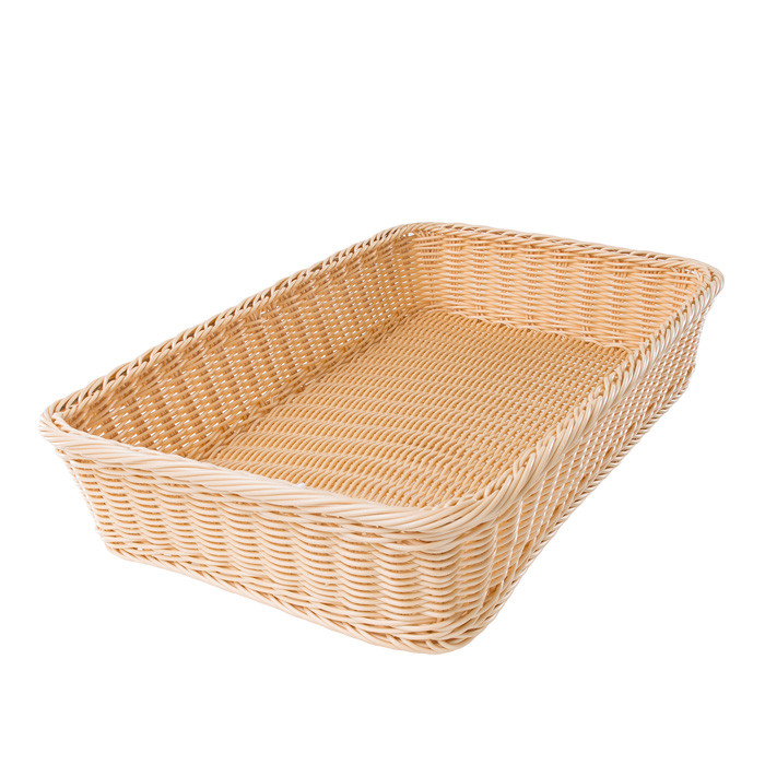 Кошик прямокутна 53х31.5х9см з полиратана FoREST, фото 1