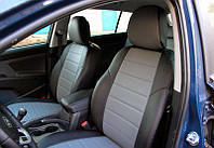 Чохли на сидіння Ауді А6 С5 (Audi A6 C5) (універсальні, кожзам, для машини з суцільною спинкою)