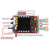 XH-M510 + корпус + пулер + дріт Підсилювач Звуку на TDA7498 2х100 W 2х100 Вт з RCA та регулятором класу D, фото 3