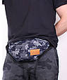 Сумка на пояс POOLPARTY bumbag-camouflage синяя, фото 5