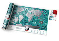 Скретч карта мира Travel Map Marine World