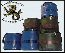 Складное Рыболовное Ведро LionFish.sub в ассортименте - для рыбалки, трофейной рыбы, прикормки, охоты 