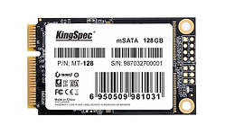 SSD DISK 128Gb mSATA SATAIII 6 Гбіт/с KingSpec MT-128 твердотільний накопичувач