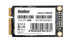 SSD DISK 1000Gb mSATA SATAIII 6Гбіт/с KingSpec MT-1Tb твердотільний накопичувач