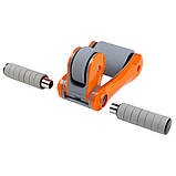 Ролик для преса на 2 колеса Folding Abdominal Wheel XL-1164, фото 4