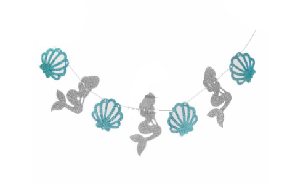 Гірлянда в стилі Русалочки, срібло, фото 1