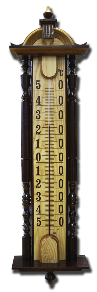 Термометр большой (83 см) уличный "Усадьба" из дерева - фото 1 - id-p235388486