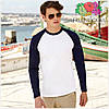 Чоловіча футболка двоколірна з довгим рукавом 100% бавовна, фото 6
