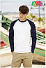 Чоловіча футболка двоколірна з довгим рукавом 100% бавовна, фото 9