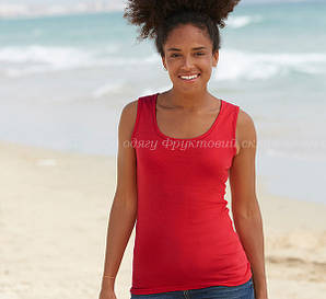 Жіноча класична приталені майка 100% бавовна