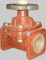 Вентиль футерований 15 ч74п1 (поліетиленом) Ду20